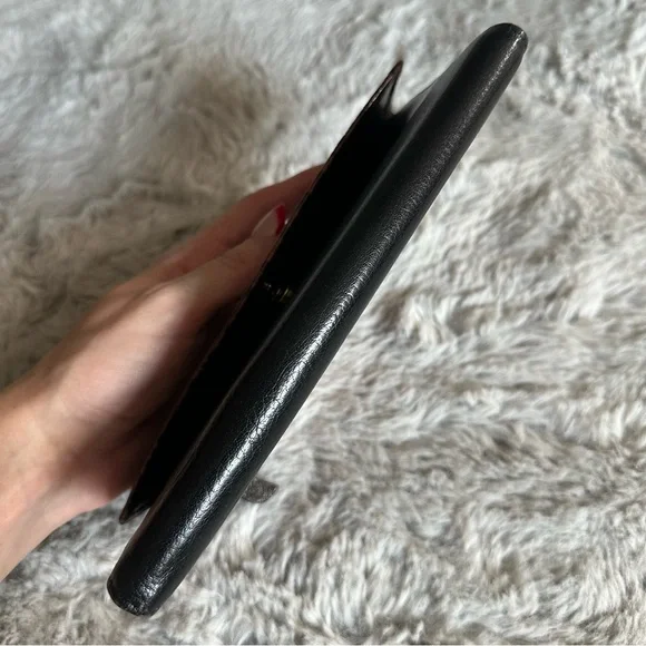 Brahmin Two-Tone Leather Tri-Fold Wallet Croc - Picture 6 of 16